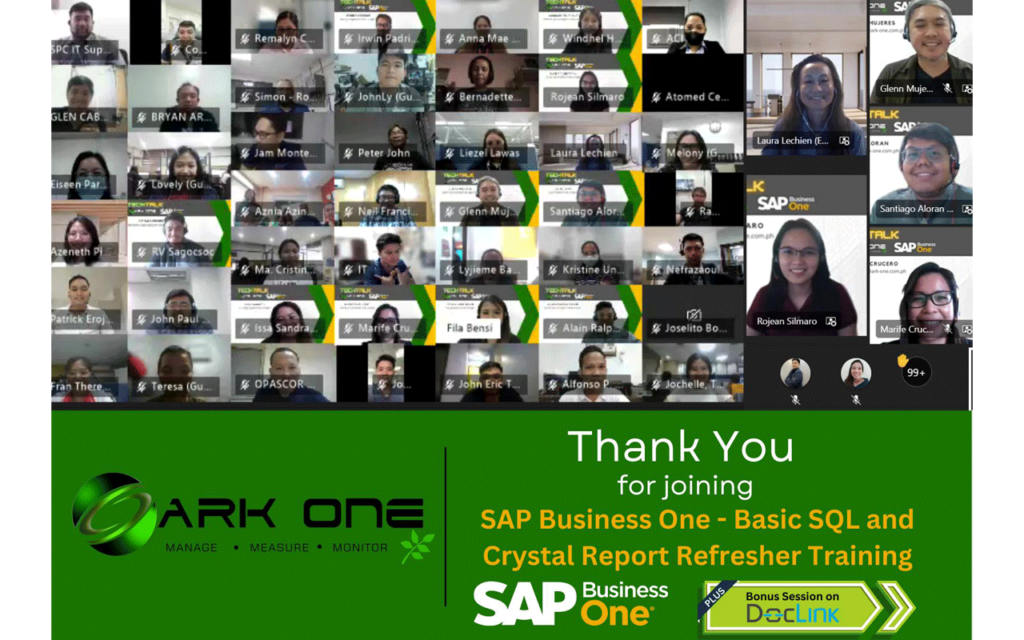 SAP B1: Basic SQL and Crystal Report Refresher Training with Bonus Session on Doclink by Altec
