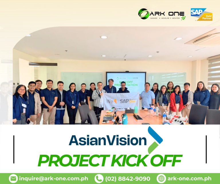 Project Kick-Off Meeting with Asian Vision with the start of SAP Business One