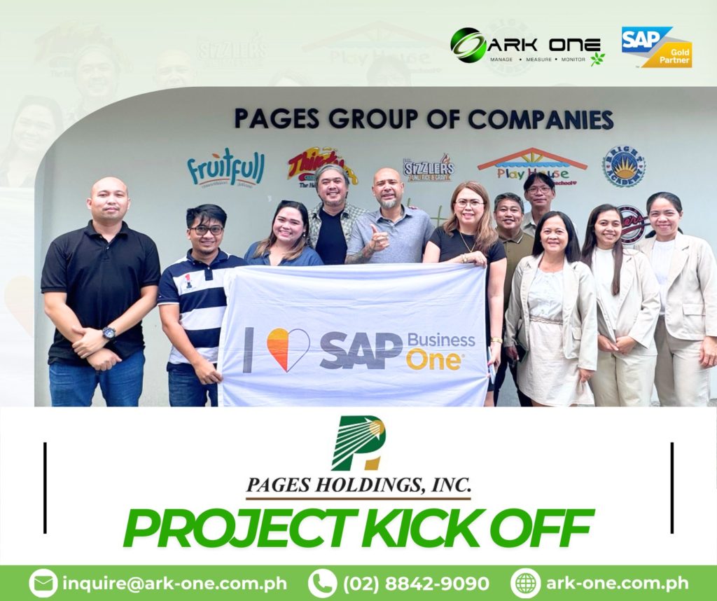 Project Kick-Off Meeting with Pages Holdings, Inc. with the start of SAP Business One