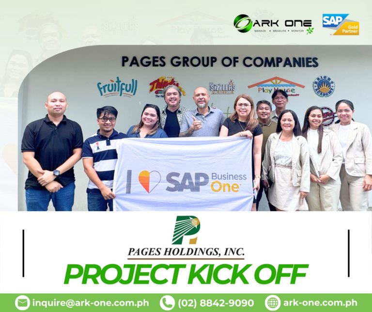 Project Kick-Off Meeting with Pages Holdings, Inc. with the start of SAP Business One